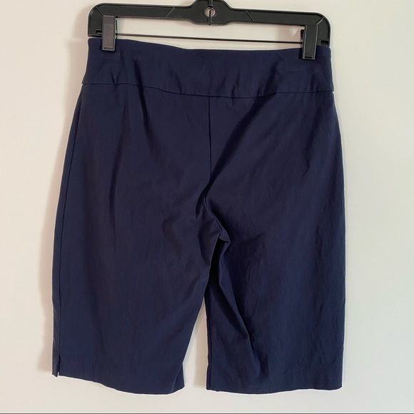 Attyre New York Navy Blue Midi Length Shorts Woman's Size 4 - Picture 2 of 8